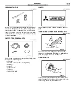 Предварительный просмотр 3 страницы Mitsubishi Pajero Sport 2013 Inspection And Maintenance Manual