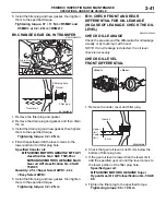 Предварительный просмотр 69 страницы Mitsubishi Pajero Sport 2013 Inspection And Maintenance Manual