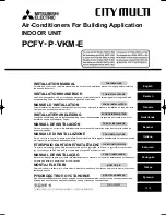 Предварительный просмотр 1 страницы Mitsubishi PCFY-P VKM-E Installation Manual