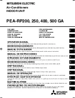 Mitsubishi PEA-RP200 Operation Manual предпросмотр