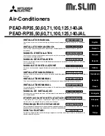 Предварительный просмотр 1 страницы Mitsubishi PEAD-RP100 Installation Manual