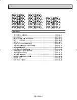 Предварительный просмотр 1 страницы Mitsubishi PK12FK Instruction Manual