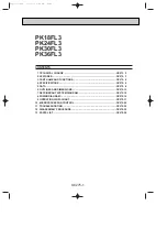 Preview for 1 page of Mitsubishi PK18FL3 User Manual