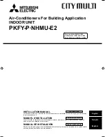 Mitsubishi PKFY-P-NHMU-E2 Installation Manual предпросмотр