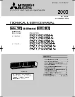 Mitsubishi PKFY-P100VFM-A Technical & Service Manual предпросмотр