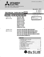 Предварительный просмотр 1 страницы Mitsubishi PLA-A12BA Technical Data Book