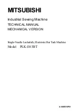 Mitsubishi PLK-E03BT Technical Manual preview