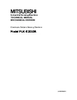 Mitsubishi PLK-E2010R Instruction Manual preview