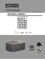 Предварительный просмотр 1 страницы Mitsubishi PUG18AYB Technical Manual