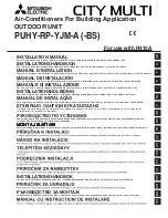 Mitsubishi PUHY-RP-YJM-A (-BS) Installation Manual предпросмотр