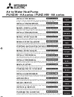 Preview for 1 page of Mitsubishi PUHZ-HW112YHA Installation Manual