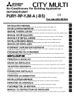 Mitsubishi PURY-RP-YJM-A (-BS) Installation Manual preview