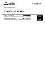 Mitsubishi PVA-A30 AA4 Operation Manual предпросмотр