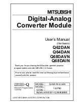 Mitsubishi Q62DAN User Manual preview