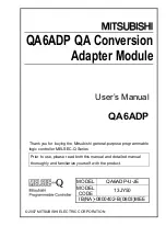 Предварительный просмотр 1 страницы Mitsubishi QA6ADP User Manual