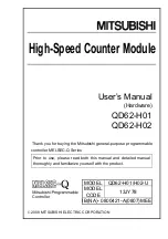 Предварительный просмотр 1 страницы Mitsubishi QD62-H01 User Manual