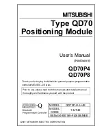 Предварительный просмотр 1 страницы Mitsubishi QD70P4 User Manual