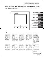 Mitsubishi RC-EX3 Original Instructions Manual preview