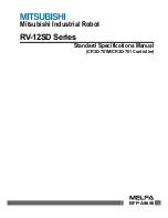 Preview for 1 page of Mitsubishi RV-12SD Series Standard Specifications Manual