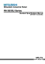 Mitsubishi RV-3S Series Standard Specifications Manual preview