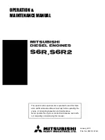 Предварительный просмотр 1 страницы Mitsubishi S6R Series Operation & Maintenance Manual