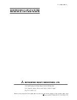 Предварительный просмотр 246 страницы Mitsubishi SCM100ZJ-S1 Service Manual