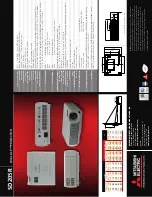 Предварительный просмотр 2 страницы Mitsubishi SD205R Specifications