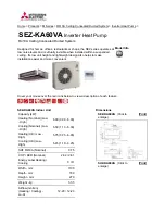 Mitsubishi SEZ-KA35VA.TH Technical & Service Manual preview