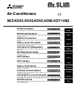 Предварительный просмотр 1 страницы Mitsubishi SEZ-KD71VAQ Operation Manual