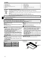 Предварительный просмотр 2 страницы Mitsubishi SEZ-KD71VAQ Operation Manual