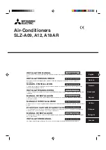 Preview for 1 page of Mitsubishi SLZ-A18AR Installation Manual