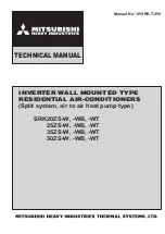 Mitsubishi SRK 25ZS-W Technical Manual preview