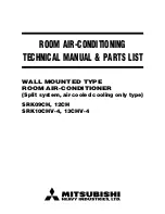 Предварительный просмотр 1 страницы Mitsubishi SRK09CH Technical Manual & Parts List