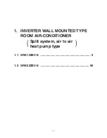 Preview for 3 page of Mitsubishi SRK10CES Technical Handbook