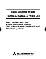 Предварительный просмотр 1 страницы Mitsubishi SRK10CFV-4; SRK13CFV-4 Technical Manual & Parts List