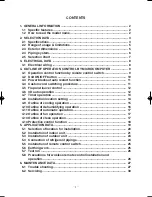 Предварительный просмотр 3 страницы Mitsubishi SRK10CFV-4; SRK13CFV-4 Technical Manual & Parts List