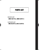 Предварительный просмотр 34 страницы Mitsubishi SRK10CFV-4; SRK13CFV-4 Technical Manual & Parts List