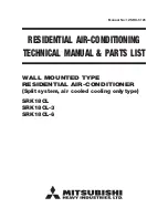 Предварительный просмотр 1 страницы Mitsubishi SRK18CL Technical Manual & Parts List