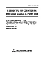 Mitsubishi SRK19CNS-S Technical Manual предпросмотр