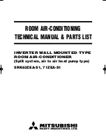 Mitsubishi SRK63ZEA-S1 Technical Manual предпросмотр