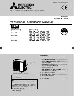 Mitsubishi SUZ-A09VR Technical & Service Manual предпросмотр