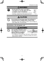 Preview for 23 page of Mitsubishi TEJ100A Operation Manual