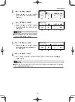 Preview for 51 page of Mitsubishi TEJ100A Operation Manual