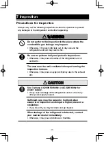 Preview for 55 page of Mitsubishi TEJ100A Operation Manual