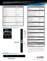 Предварительный просмотр 2 страницы Mitsubishi Unisen LT-55154 Specification