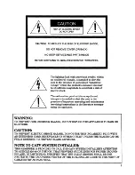 Предварительный просмотр 3 страницы Mitsubishi VS-1281 Owner'S Manual