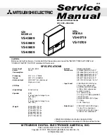 Mitsubishi VS-45609 Service Manual preview