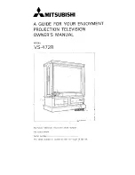 Preview for 1 page of Mitsubishi VS-472R Owner'S Manual