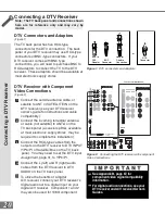 Предварительный просмотр 20 страницы Mitsubishi VS-50111, VS-60111, WT-42311, Owner'S Manual