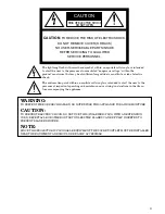 Предварительный просмотр 3 страницы Mitsubishi VS-50FD10U User Manual